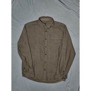 Marmot Shirt Mens M Gray‎ Button Up Long Sleeve Hiking Outdoors Casual